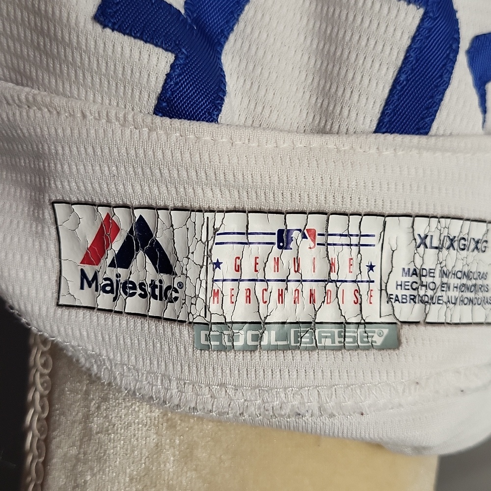 Los Angeles Dodgers White & Royal MAJESTIC Jersey, XL - Picture 8 of 8